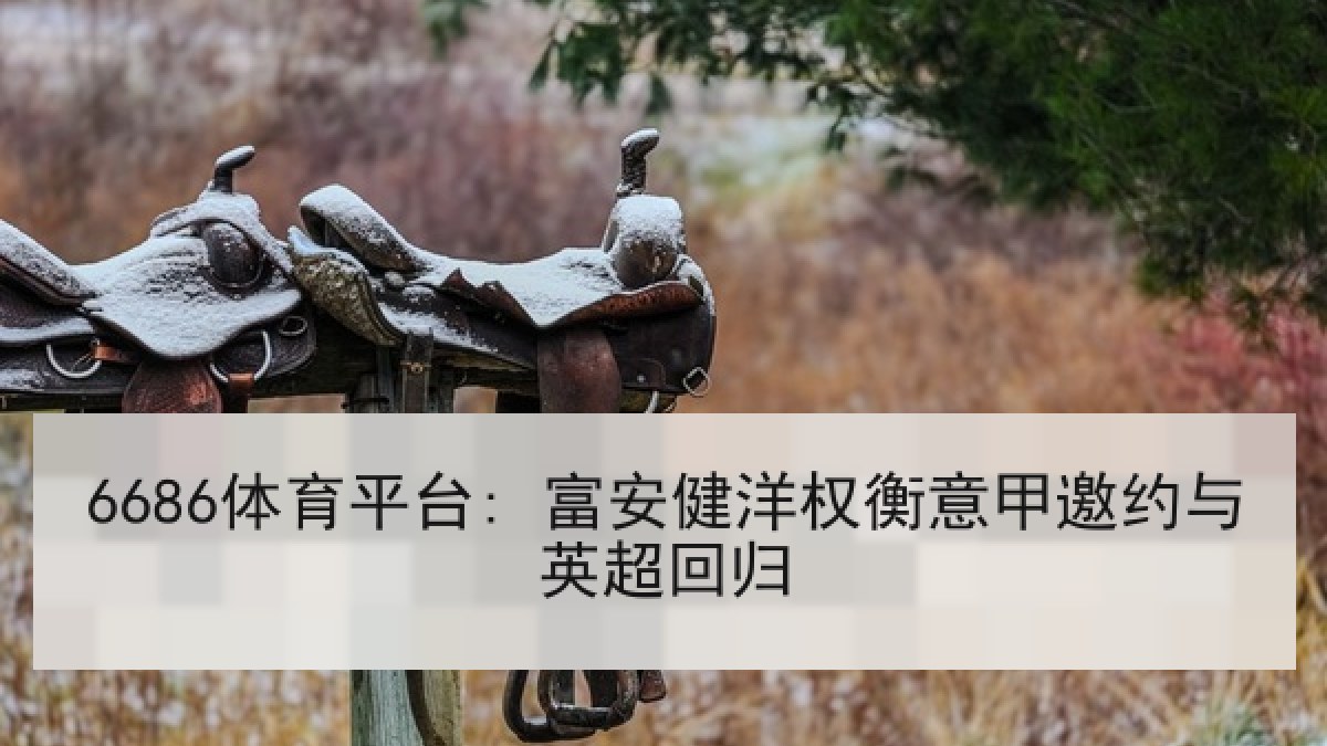6686体育平台: 富安健洋权衡意甲邀约与英超回归